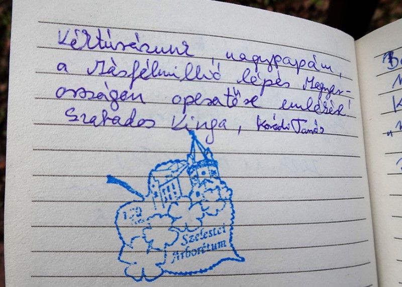 Szabados Tamás unokájának bejegyzése